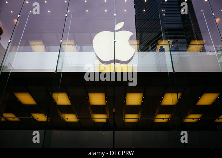 Apple Store in Causeway Bay Stockfoto