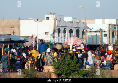 große Marken-Szene, Bamako, Mali Stockfoto