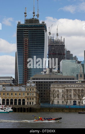 20 Fenchurch Street im Bau ab 29. März 2013, London, England. Stockfoto