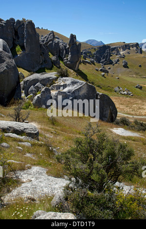 Castle Hill, Kura Tawhiti Kalksteinformationen, Arthurs pass, Südinsel, Neuseeland Stockfoto