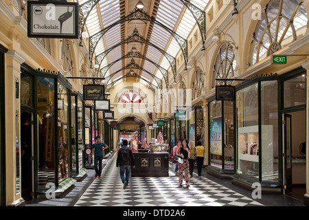 Royal Arcade shopping, Melbourne, Victoria, Australien Stockfoto