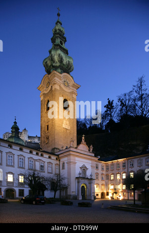 Stiftskirche St. Peter, oder Stiftskirche St. Peter, Salzburg, Österreich. Stockfoto