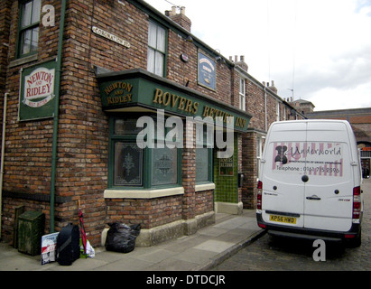 Coronation Street set Lage (Pre 2014 Set), Manchester, England, UK Stockfoto