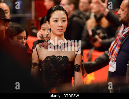 BERLIN, Deutschland, 15. Februar 2014. Gwei Lun Mei besucht die Abschlussfeier auf die 64. jährliche Berlinale International Film Festival im Berlinale-Palast am 15. Februar 2014 in Berlin, Deutschland. Stockfoto