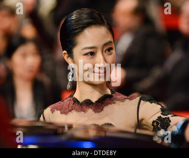 BERLIN, Deutschland, 15. Februar 2014. Gwei Lun Mei besucht die Abschlussfeier auf die 64. jährliche Berlinale International Film Festival im Berlinale-Palast am 15. Februar 2014 in Berlin, Deutschland. Stockfoto