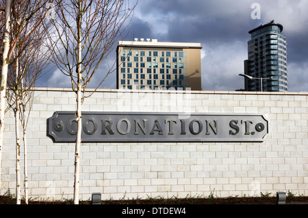 Neues Zuhause für Coronation Street in ITVs Trafford Wharf Studios, Medienstadt, Salford Quays / Trafford Park, Manchester, England, UK Stockfoto