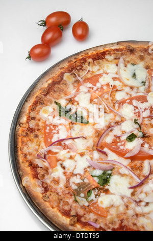 Frisch gebackene pizza Stockfoto