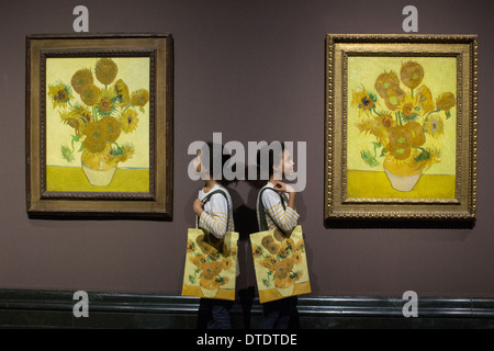 Sonnenblumen von Vincent Van Gogh in der National gallery Stockfoto