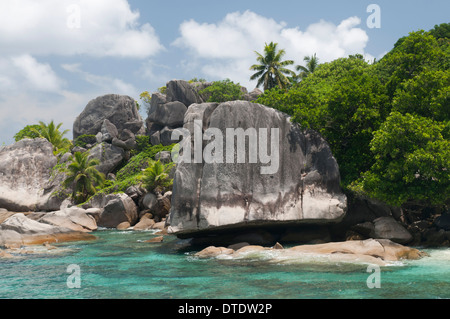 Felicite Insel, Seychellen. Stockfoto