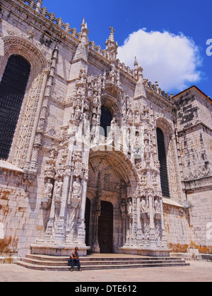 Das Hieronymus-Kloster in Belem, Lissabon, Portugal Stockfoto