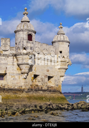 Turm von St. Vincent in Belem, Lissabon, Portugal Stockfoto