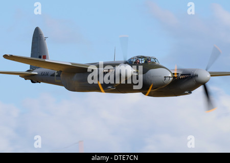 De Havilland DH.98 Mosquito war ein britisches Mehrzweck-Kampfflugzeug mit zwei Mann Besatzung, das während und nach dem Zweiten Weltkrieg diente Stockfoto
