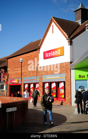 Island eingefroren Reformhäuser, Retford, Nottingham, UK. Stockfoto