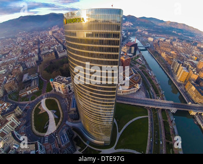 Iberdrola Tower in Bilbao, Spanien, Stockfoto