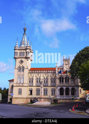 Außenansicht des Rathauses in Sintra, Portugal. Stockfoto