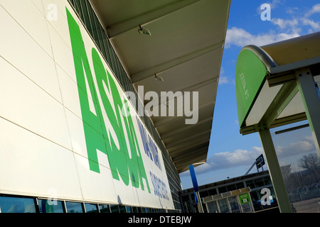 Außenansicht der Asda / Walmart Superstore in Milton Keynes Stockfoto