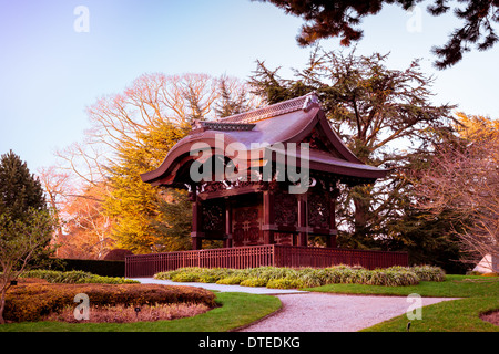 Kew Gardens Tempel Pagode Steingarten Stockfoto