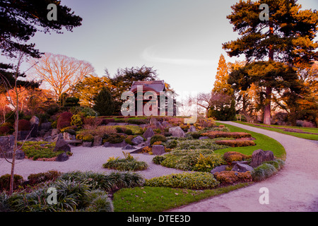 Kew Gardens Tempel Pagode Steingarten Stockfoto