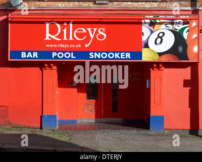 Rileys Snooker-Halle, ehemalige, in der High Street Crewe, Großbritannien Stockfoto