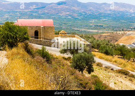 Kloster (Kloster) in Messara Tal auf Kreta in Griechenland. Messara - ist die größte Ebene in Kreta Stockfoto
