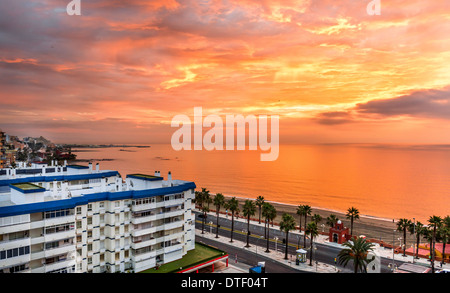 Costa Del Sol, Benalmadena Küste. Spanien Stockfoto