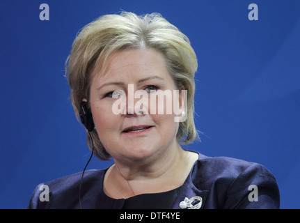 Berlin, Deutschland, Erna Solberg, norwegische Ministerpräsident Hoyre Stockfoto