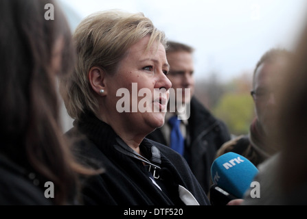 Berlin, Deutschland, Erna Solberg, norwegische Ministerpräsident Hoyre Stockfoto