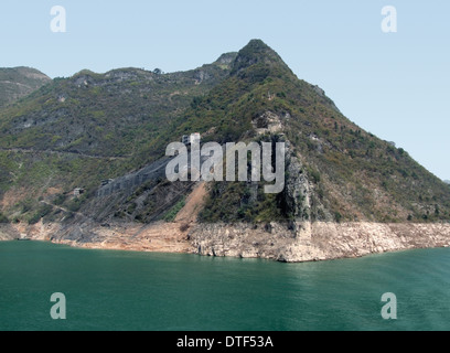 am Wasser Landschaft entlang des Jangtse in China Stockfoto