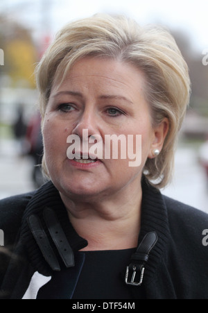 Berlin, Deutschland, Erna Solberg, norwegische Ministerpräsident Hoyre Stockfoto