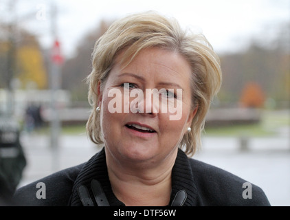 Berlin, Deutschland, Erna Solberg, norwegische Ministerpräsident Hoyre Stockfoto