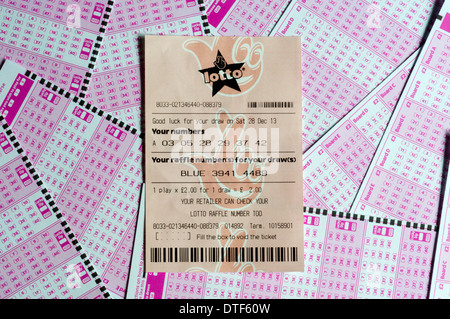 UK National Lottery. Stockfoto