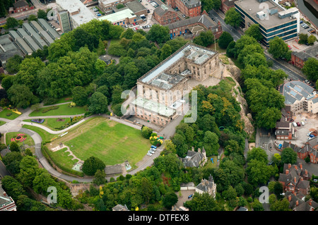 Luftaufnahme von Nottingham Castle, Nottinghamshire UK Stockfoto