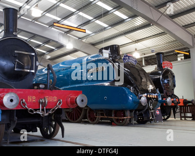 Die Klasse A4 "Mallard" Dampflok, unter anderem im National Railway Museum, Shildon Stockfoto