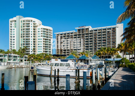 USA Florida Sarasota FL Hyatt Regency Hotel marina Stockfoto