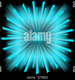 Radiale Hintergrund in Farbe - Illustration. Stockfoto