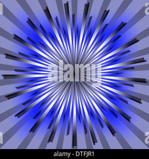 Radiale Hintergrund in Farbe - Illustration. Stockfoto