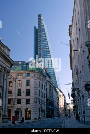 Leadenhall Gebäude "Cheesegrater" in der Londoner City nähert sich Fertigstellung Stockfoto