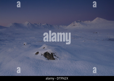 Die Blackmount und Rannoch Moor in der Morgendämmerung, Argyll & Bute Stockfoto