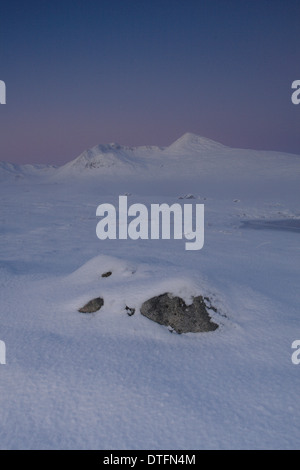 Die Blackmount und Rannoch Moor in der Morgendämmerung, Argyll & Bute Stockfoto