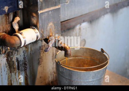 Industrieanlagen zur Vermont Ahorn Sirup Stockfoto