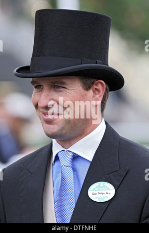 Ascot, Großbritannien, Peter Phillips, Sohn von Prinzessin Anne Mountbatten-Windsor Stockfoto