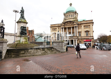 City Hall Queen Victoria Square Kingston nach Rumpf East Riding Stadtzentrum, East Yorkshire, England, UK-GB Stockfoto