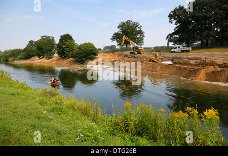 Haltern am See, Deutschland, Renaturierung der Lippe Stockfoto