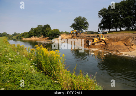 Haltern am See, Deutschland, Renaturierung der Lippe Stockfoto