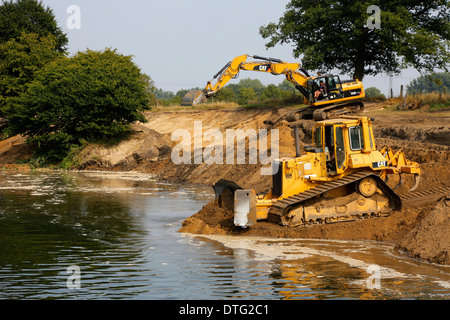 Haltern am See, Deutschland, Renaturierung der Lippe Stockfoto