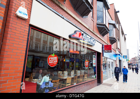 Pizza Hut Restaurant Fastfood Kingston nach Rumpf East Riding Stadtzentrum, East Yorkshire, England, UK-GB Stockfoto