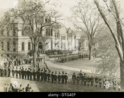 Ca. 1910er Jahre Fotografie, Abschlussfeier an der Brown University in Providence, Rhode Island. Stockfoto