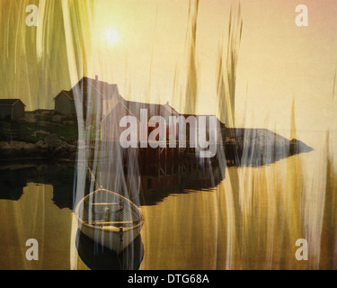 CA - NOVA SCOTIA: Peggys Cove (digitale Kunst) Stockfoto