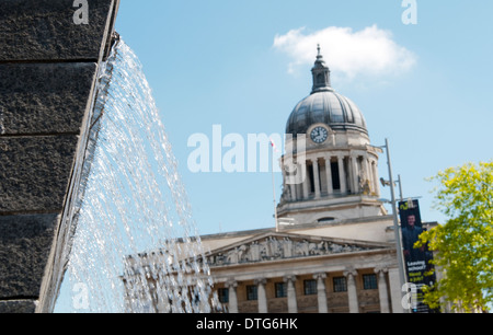 Nottingham-Marktplatz und Rathaus Nottinghamshire England UK Stockfoto