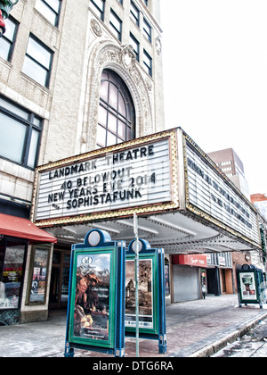 Syracuse, New York, USA-Januar 1,2014. Das historische Wahrzeichen-Theater in der Innenstadt von Syracuse, New York, neue Jahre Tag 2014 Stockfoto